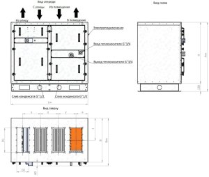 Бассейновая приточно-вытяжная установка RWN-RP-2200(50m)-ЕС-W-Vertical(N)-Aqua